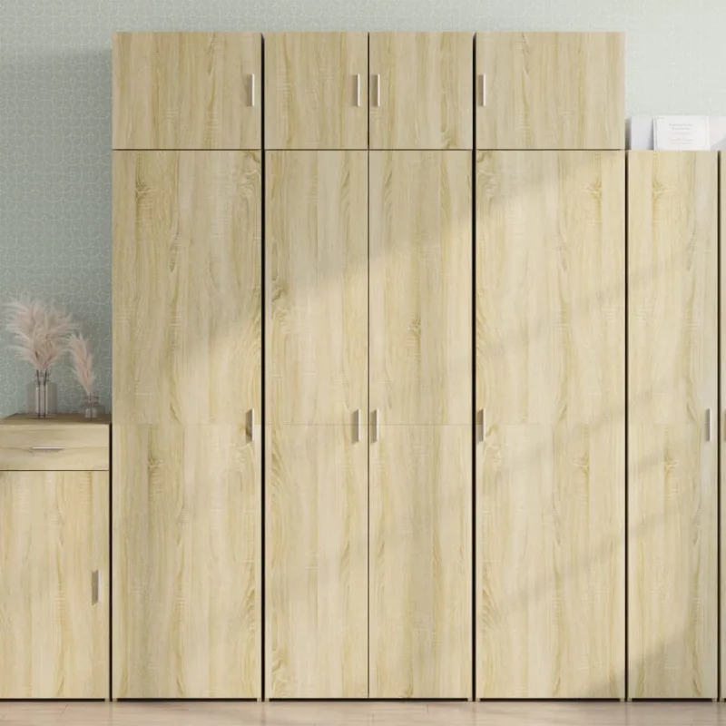 Mueble de almacenaje | armario de madera de ingeniería roble sonoma 70x42,5x225 cm cfw362857
