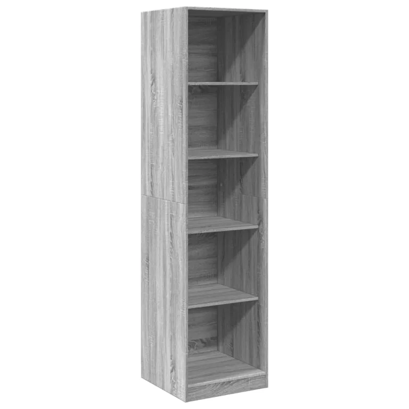 Mueble de almacenaje | armario de madera de ingeniería gris sonoma 50x50x200 cm cfw575305