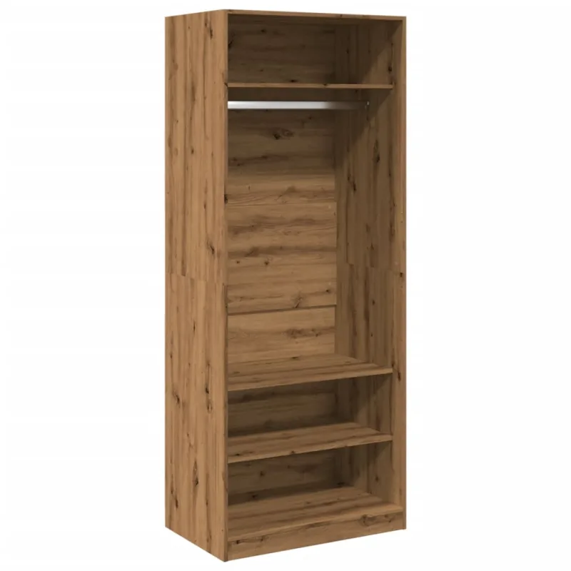 Mueble de almacenaje | armario de madera de ingeniería roble artesanal 80x50x200 cm cfw245959