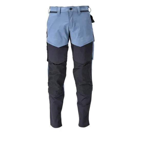 Pantalon de travail avec poches genouillères mascot customized - 22379-311/2-bleu gris/marine-41-90