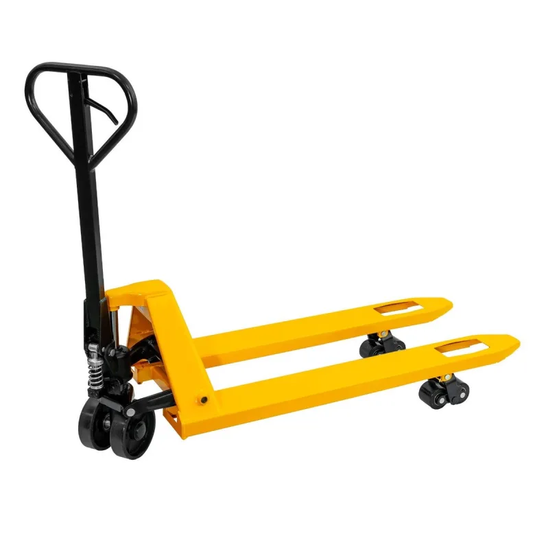 Transpaleta manual 2500 kg, 1150 x 540 mm, ruedas de poliuretano, airpress