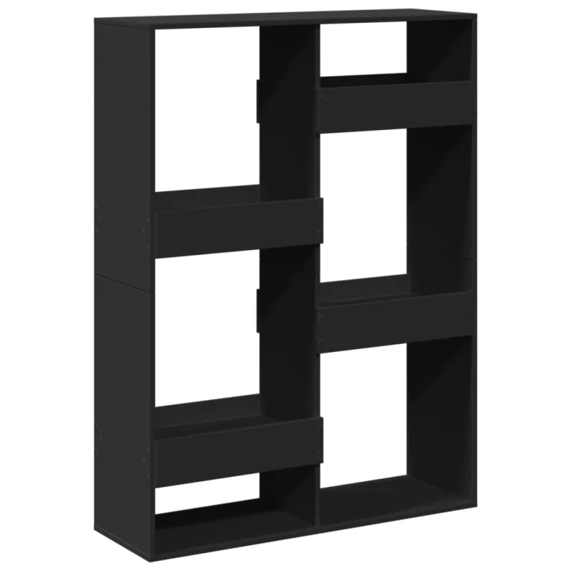 Biombo separador | separador de ambientes madera ingeniería negro 100x33x135 cm cfw310778