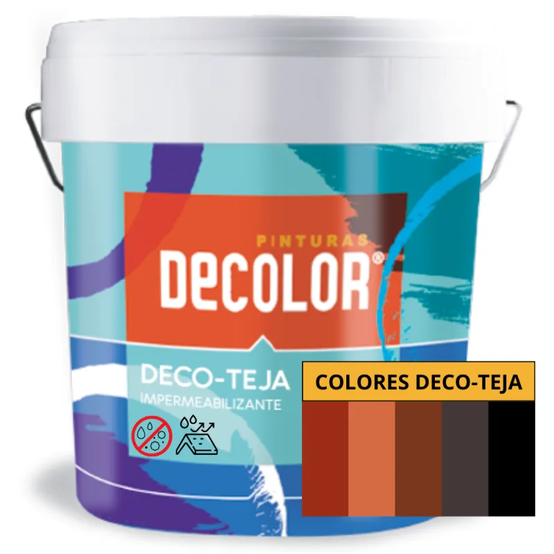 Pintura acrílica. impermeabiliza, protege y decora tejas y sustratos de cemento al exterior. evita la aparición de eflorescencias. marron. 15 litros