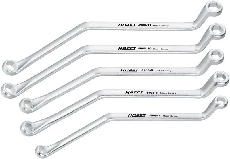 Hazet 4968/5 serie di chiavi per sfiatare freni, multicolore, numero utensili 5