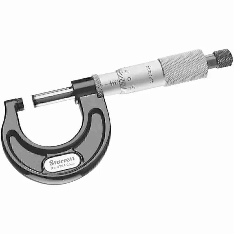 Starrett 436mxrl-25 micrómetro exteriores 0-25mm x 0,01mm