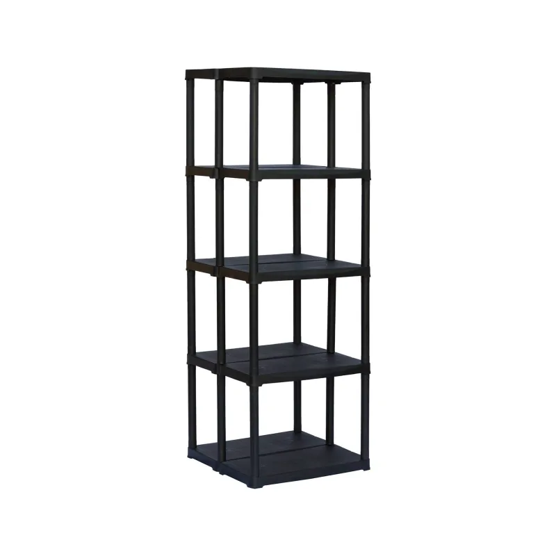 Armario de exterior aurelian, estante de exterior, armario de balcón multiusos, mueble de exterior, 100% made in italy, antracita, 60x59h176 cm