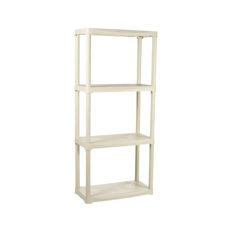 Armario de exterior gelsomina, estante de exterior, armario de balcón multiusos, mueble de exterior, 100% made in italy, 60x30h133 cm, blanco
