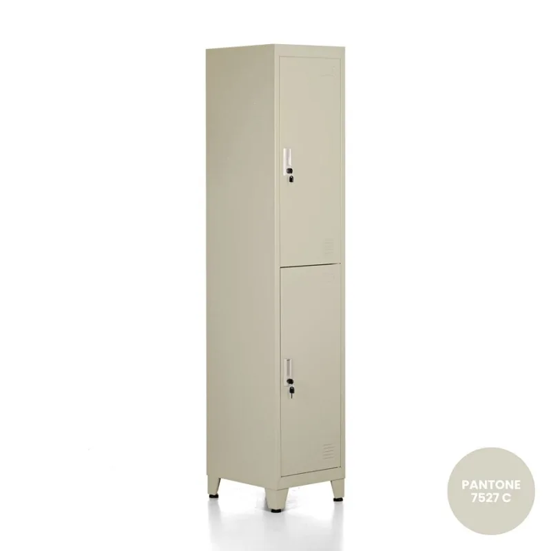 Armario marfil 2 puertas 180x38x45 cm