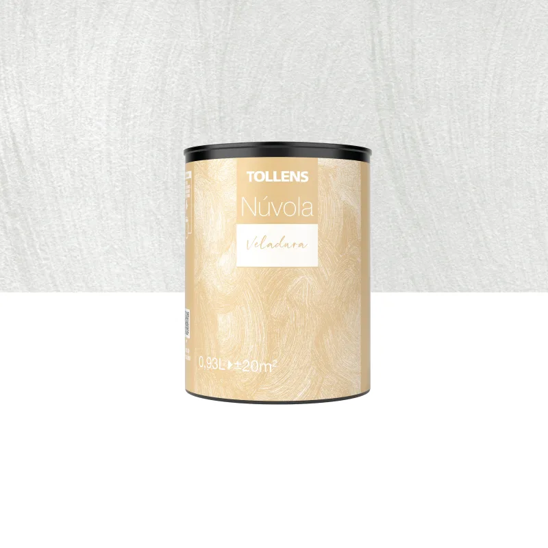 Pintura decorativa con efectos velatura efecto nuvola tollens color gris veladura 930ml acabado terciopelo