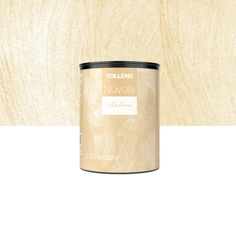 Pintura decorativa con efectos veladura efecto nuvola tollens color naranja veladura 930ml acabado terciopelo