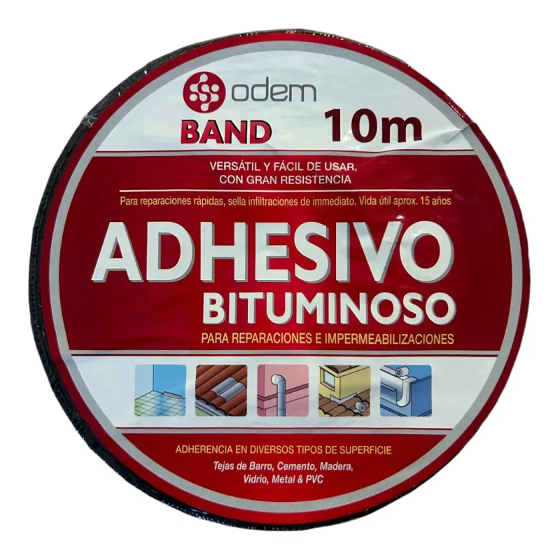 Cintas adhesivos bituminosos terracota 20 cm x10 m