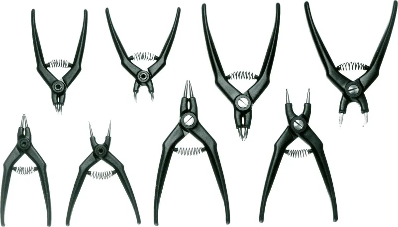 Hazet 1845/8 anelli di sicurezza (seeger) serie b 1749/8 con 8 pinze, multicolore