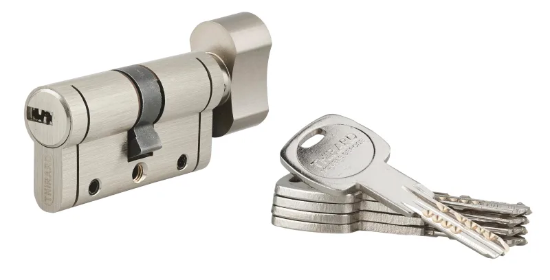 Cilindro de 30 + 30 mm thirard trafic niquelado