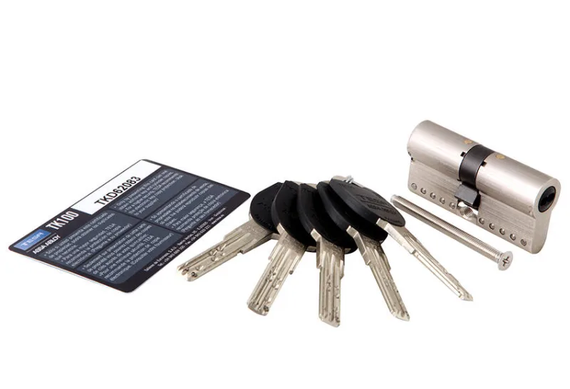 Bombin para cerradura tesa tk100 de 30 + 50 mm latonado