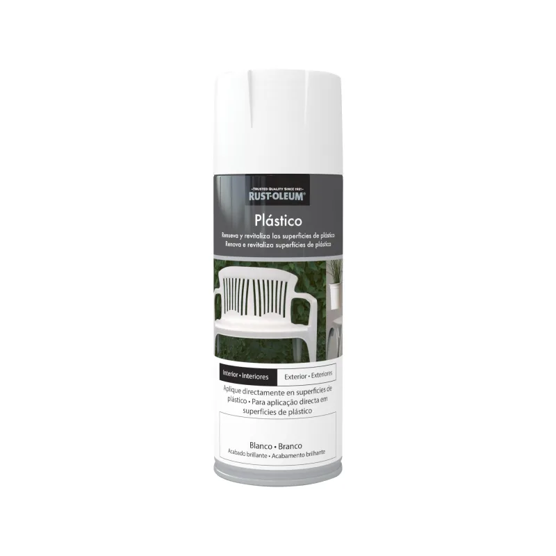 Spray renueva plásticos brillante rust-oleum 400ml blanco