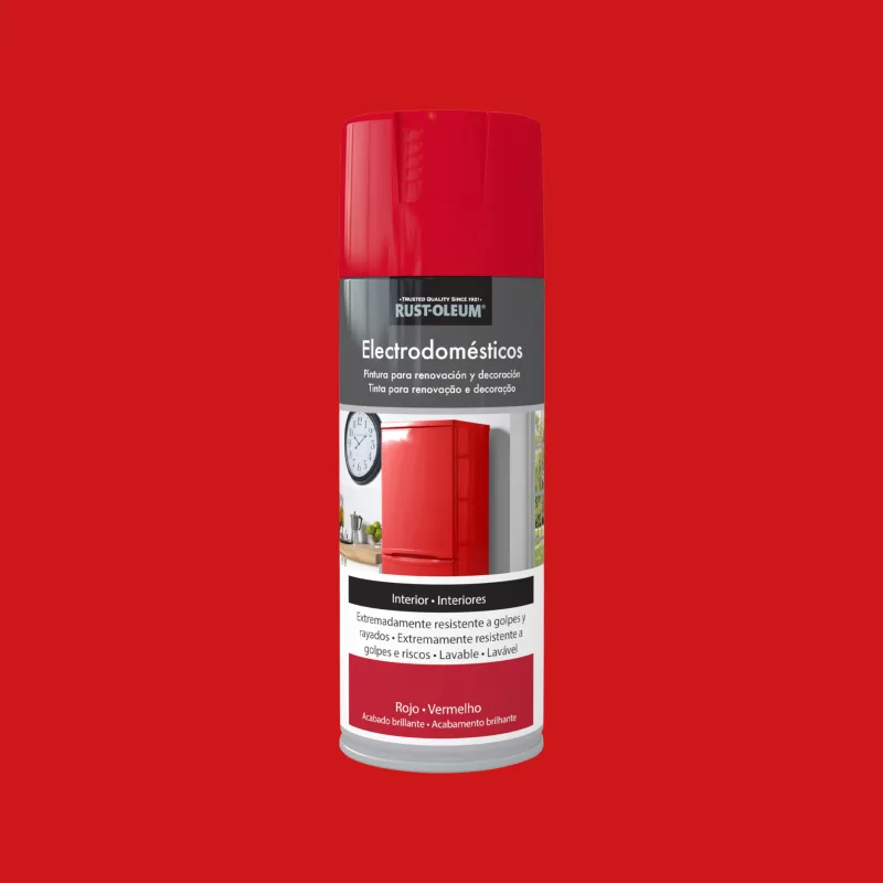 Spray elecrodomesticos brillante rust-oleum 400ml rojo