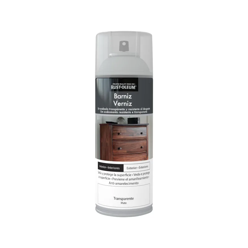 Barniz en spray mate rust-oleum 400ml transparente