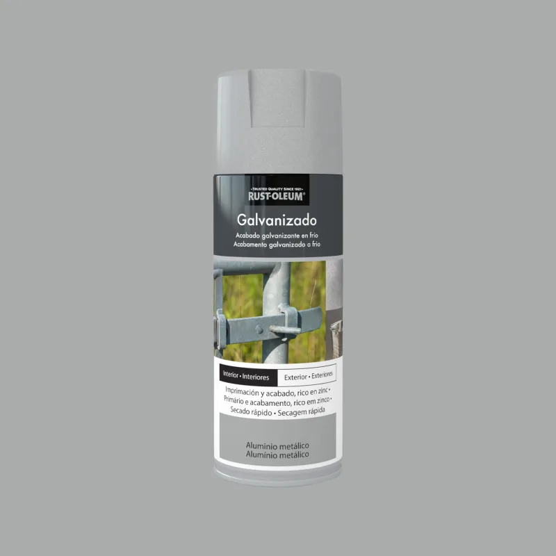 Spray galvanizado rust-oleum 400ml aluminio metal