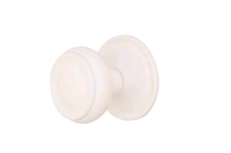 Pomo de entrada de zamak epoxi blanco