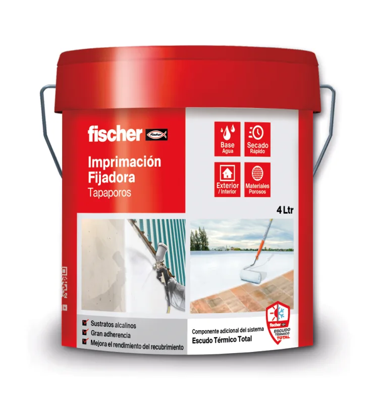 Imprimación para pintura fischer 4 litros