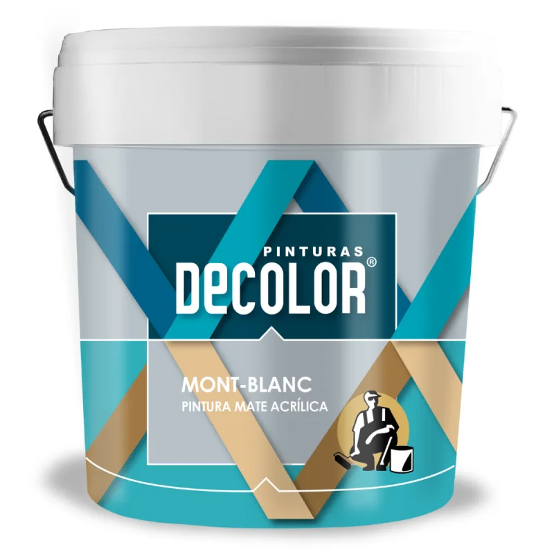 Mont blanc pintura plástica mate blanca. 14 lt. alta calidad con gran poder cubriente y gran blancura. interior/exterior