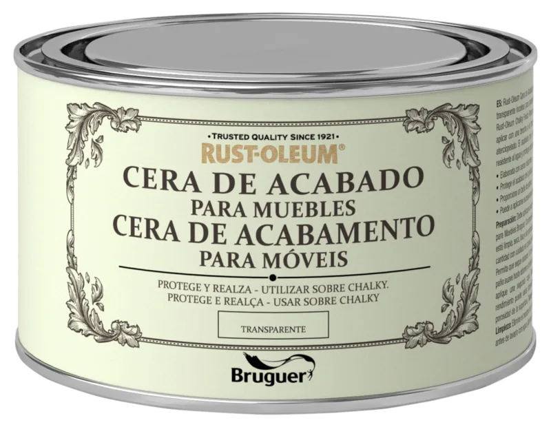 Cera de acabado para muebles rust-oleum 400ml transparente
