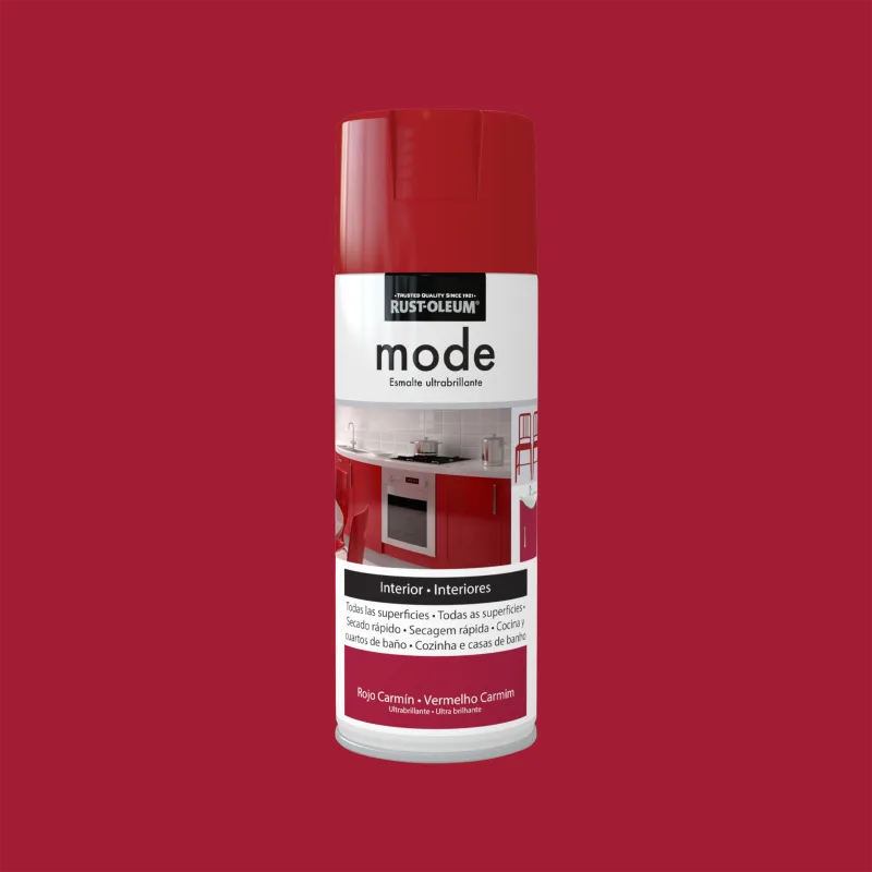 Spray pintura rust-oleum brillante 400ml rojo carmin