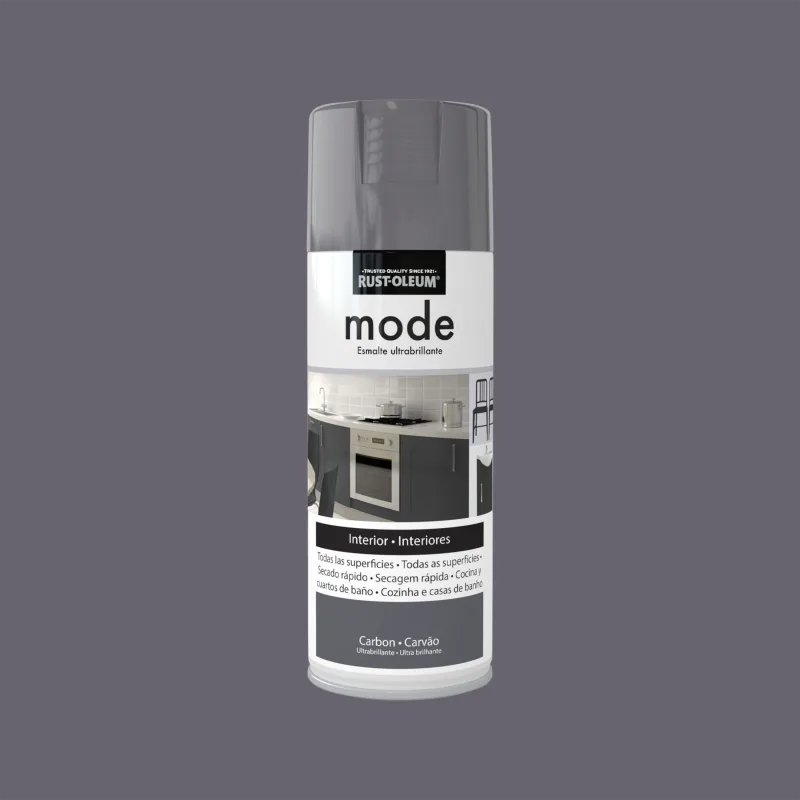 Spray pintura rust-oleum brillante 400ml carbón