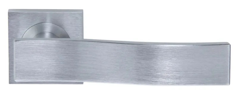 Juego de manilla con roseta swim de latón cromado satinado