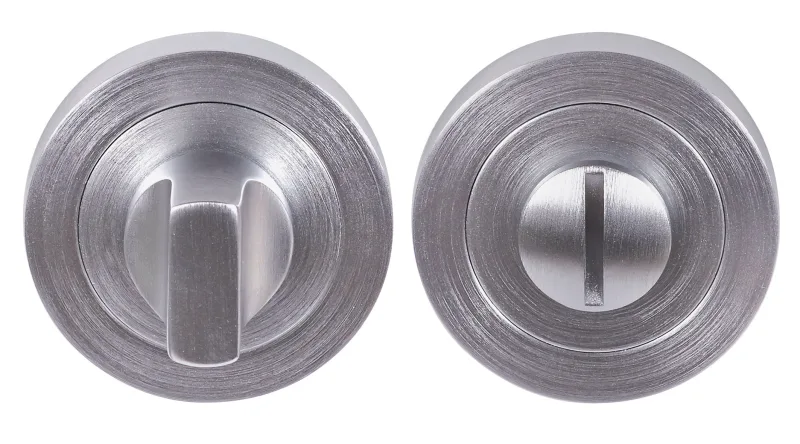 Condena de puerta de latóncromado satinado