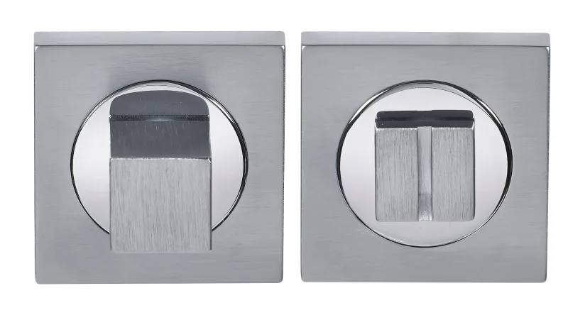 Condena de puerta de latóncromado satinado