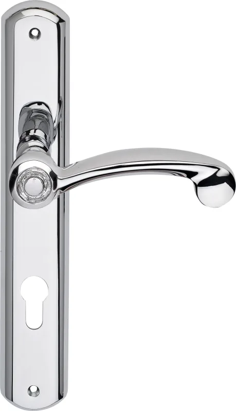 Manilla con placa para puerta cosmic con cristal de swarovski®, bocallave a 70 mm