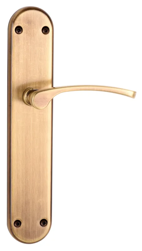 Manilla con placa para puerta manilla de zamak, bronce