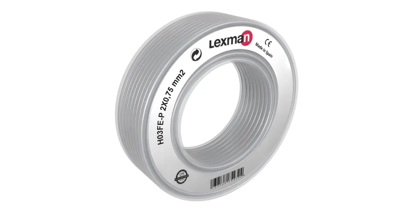 Manguera lexman h03fe-p transparente 2x0,75 mm² 10 m