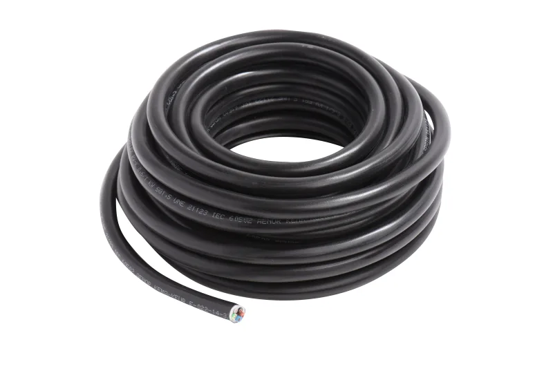 Manguera lexman h07rv-k negro 5x1,5 mm² 10 m.