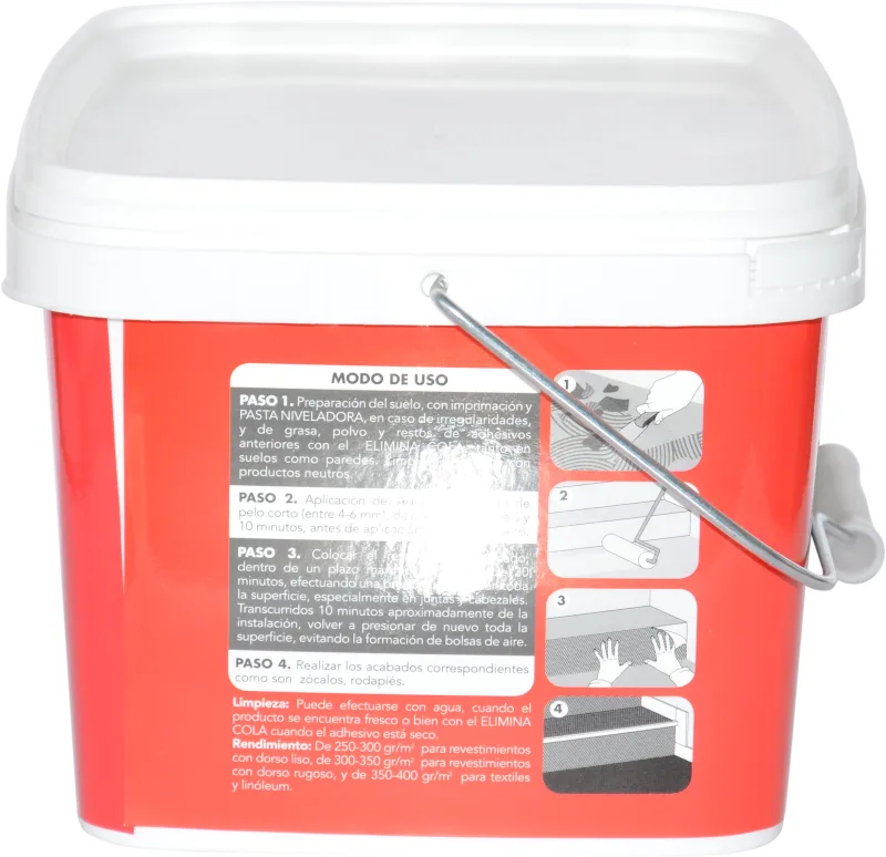 Bote de cola para pavimentos vinílicos, moquetas y fibras naturales de 5kg