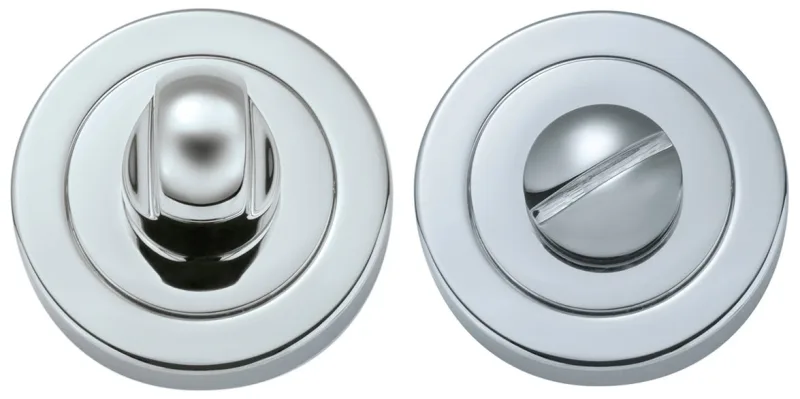 Condena de puerta de latóncromado brillante