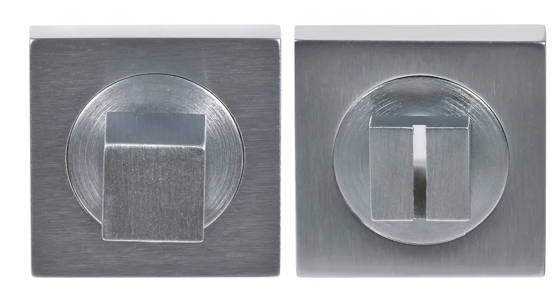 Condena de puerta de latóncromado satinado