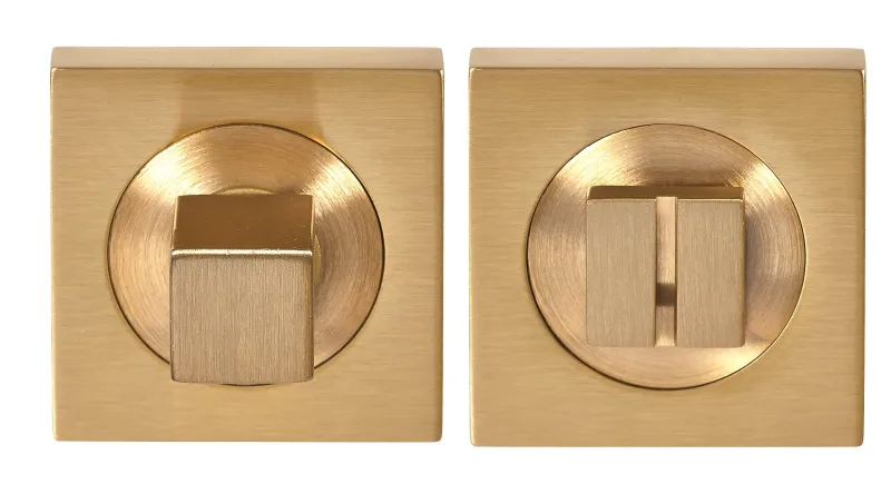 Condena de puerta de latónsatinado