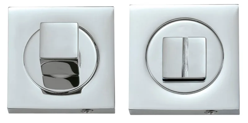 Condena de puerta de latóncromado brillante