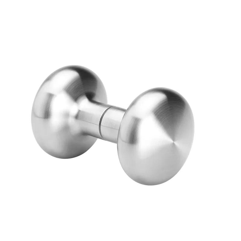 Tiradores para puerta de cristal en níquel satinado