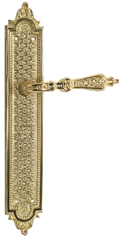 Manilla de placa para puerta 939orb85 de latón color oro