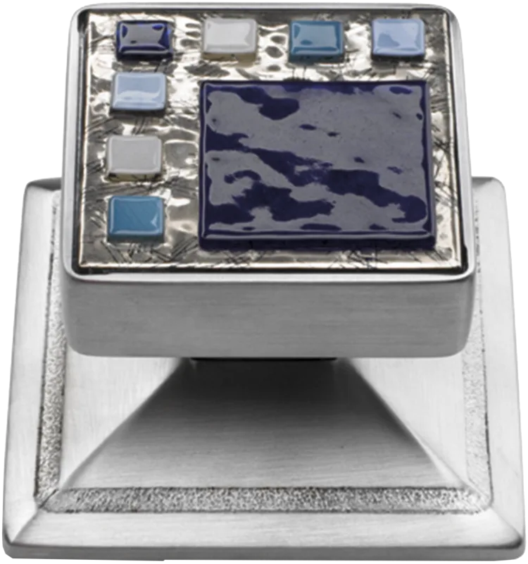 Pomo de puerta de cristal satinado