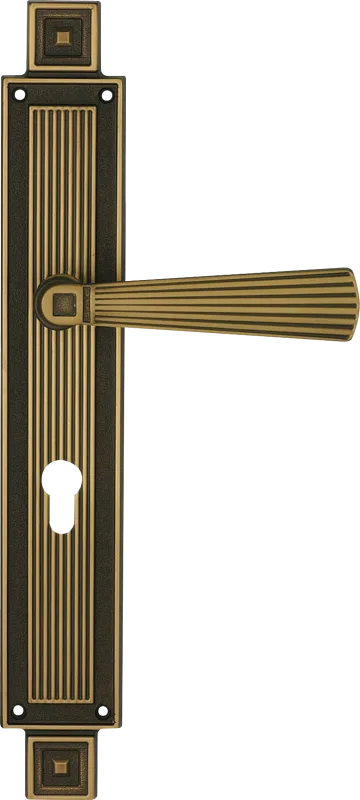 1/2 juego de manilla de placa de puerta 1055pl0ybm de latón