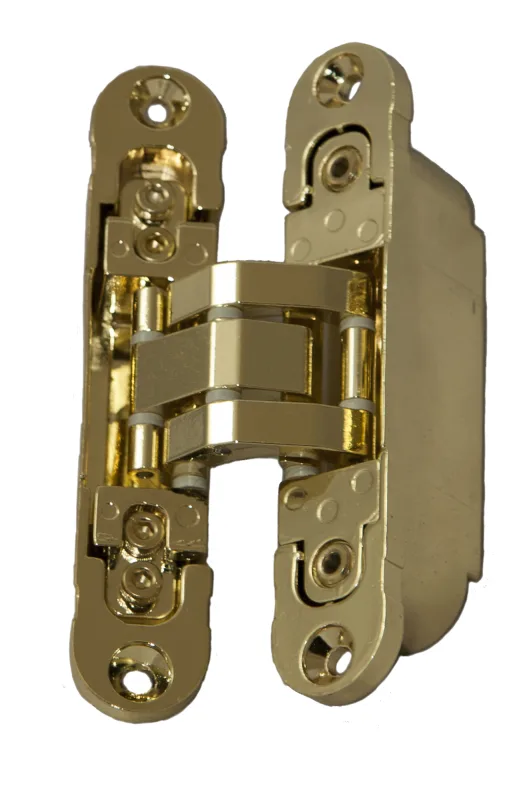 Bisagra oculta de latón de 59x120 mm