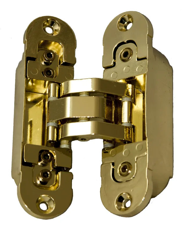 Bisagra oculta de latón de 78x120 mm