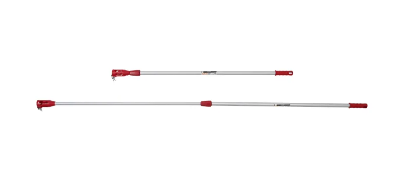 Alargador para pintar de aluminio nespoli desde 218 hasta 400 cm de longitud. articulado. empuñadura ergonómica. tipo de sujeción mediante apriete.