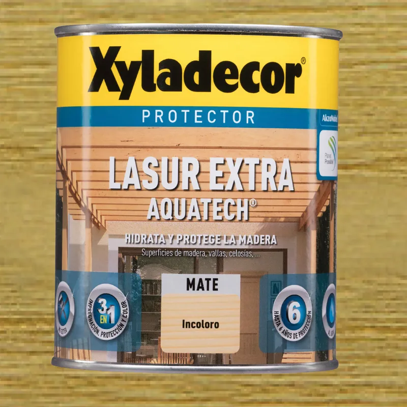 Protector madera exterior color incoloro para caseta de jardín, ventana, puerta, persiana, valla xyladecor mate 750 ml base agua