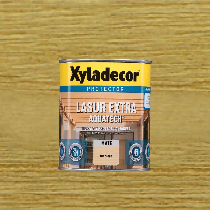 Protector madera exterior color incoloro para caseta de jardín, ventana, puerta, persiana, valla xyladecor mate 2.5l base agua