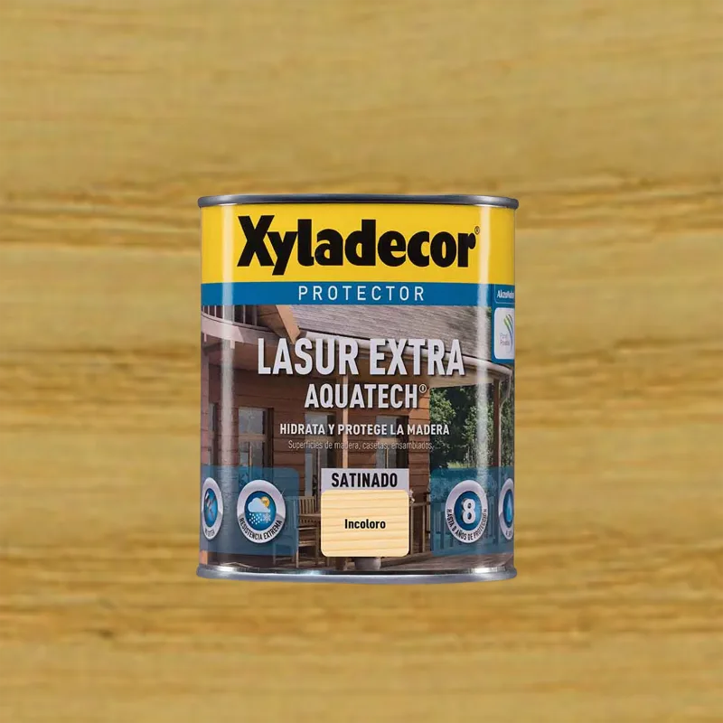 Protector madera exterior color incoloro para caseta de jardín, ventana, puerta, persiana, valla xyladecor satinado 2.5l base agua